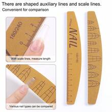 这款指甲锉/抛光工具经久耐用，不会掉沙，是一款专为指甲塑形而设计的双面抛光海绵工具。它可水洗，并带有指甲形状导向线和标记。 - 彩色 - 查看 4