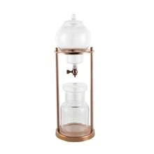 WOBENFOG Gold Cold Brew Coffee Drip Maker – 600ml Borosilicate Glass With Stainless Steel Stand, Adjustable Valve Cold Brew Coffee Maker, For Home, Cafe, Coffee Shop, Office, 6-8 Cup Capacity - 金色 - 查看 6