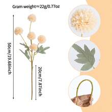 1PC/2PCS/The Daily Fresh Pink Small Ball Chrysanthemum Is Arranged In Clusters. The Flower Shape Is Light And Delicate, Making It Suitable For Desktop, Desk, Home Corner Decoration And Display - 5 Small Chrysanthemums - View 16