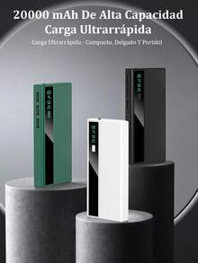 Power Bank Batería Portátil 20000mah Con luz LED,Carga rápida incorporados Pantalla LED digital cargador portátil, - Multicolor - Ver 2
