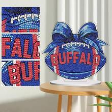 Fairyland JinWenn Decor For Home Diamonds Art Kit Decorations, Football Diamonds Painting Kit For Adult Tabletop Gift DIY 5D Diamonds Dots Buffalo Home Special Crystal Diamond 6.97x7.87 Inch - DP02558 - 查看 5