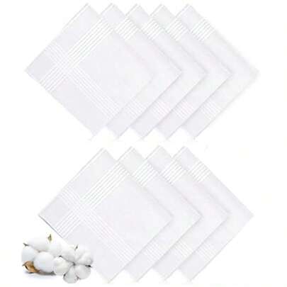 FIAN Pañuelos Para Hombre Paliacates Para Hombre 9 Piezas Pañuelos de Algodón 40x40 cm Para Bodas Reuniones de Negocios Uso Diario y Como Regalo Diseño Clásico y Elegante
