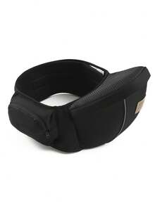 Infant Waist Stool, Newborn 0-36 Months Four Seasons Front Carry Style Sitting Stool, Lightweight Outdoor Baby Carrier - Black - View 12