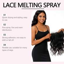Wig Spray, 4oz Wig Adhesive Spray, Containing Glycerin, Hyaluronic Acid, And Alcohol.  Invisible And Easy To Apply, Lightweight And Long-Lasting, Providing Strong Hold. Suitable For Daily Temporary Styling Of Lace Front Wigs And Hairpieces. A Must-Have For Summer Parties, Perfect For Personal Use Or As A Gift. - 120ml - Xem 7