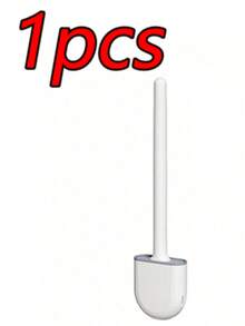 1/2pcs Toilet Brush Set, Silicone Handle Wall-Mounted Cleaning Kit For Bathroom - Multicolor - View 14