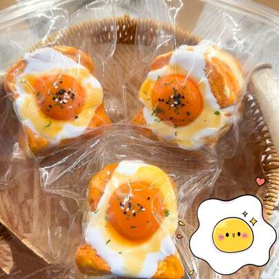 1pc Soft Silicone Squishy Toy In Toast Shape, Suitable For Play, Stress Relief, Sensory Toy, Candy Bag Party Favor, Colorful Party Filler, Carnival Christmas Stocking Stuffer, Birthday Gift, Mother's Day, Graduation Gift, Squeeze Resistant Creative Window Display Dessert Rack Decor, Party Supplies