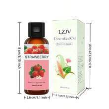 100毫升/3.4盎司，30毫升/1.0盎司草莓精油扩香器，草莓精油，按摩油，家居香氛扩香器，家居香氛，面部护理，礼品 - 草莓 - 查看 10