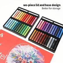1 set 12/36/48 Colores Pasteles de aceite, Paleta clásica súper suave y conjunto de lápiz mezclable, suministros de arte profesionales para dibujar, ideal para proyectos escolares y artistas - Conjuntos - Ver 8