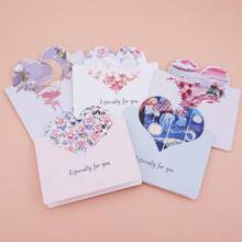 浪漫心形情人节贺卡，3D油画心形设计，创意礼品卡，艺术祝福感谢卡，手绘，新年 - 彩色 - 查看 7