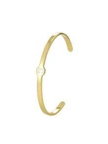 Charm-In 1件镀金字母（A-Z）开口手镯，女士款 - 日常时尚/纪念时刻的个性化配饰，送给她的理想礼物（/情人节） - 金色 - 查看 26