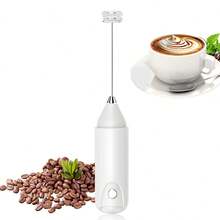 两种颜色可选，电池供电（不含电池）手持式电动奶泡器和搅拌器 - 快速打发绵密奶泡，适用于咖啡/拿铁，可在浴室、办公室、厨房等场所使用。理想的多功能配件礼品。 - 彩色 - 查看 12