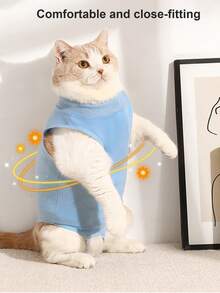 Adjustable Spay & Neuter Suit, Soft & Comfortable Cone-Free Recovery Suit, Easy To Put On/Take Off, Dog Spay/Neuter Suit, Pet Apparel, Cat Post-Op Recovery Suit, Pet Supplies - Multicolor - View 3