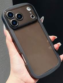 透明摄像头保护手机壳，兼容 17 Pro Max、16 Pro Max、15 Pro Max、14 Pro Max、13 Pro Max、12 Pro Max、17、16、15、14、13、12、11，防震保护套 - 黑色 - 查看 2