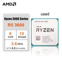 AMD Ryzen 5 R5 3600 3.6GHz 6-Core 12-Thread CPU Processor 7NM 65W LGA AM4 No Fan - Beige - View 2