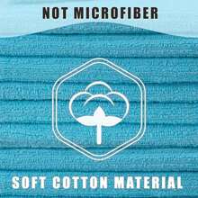 Textila Bar Mop Towels - 12x12 Inches - Pack Of 10 - White - Cotton Dish Cloths &Amp; Cleaning Towels For Kitchen, Bar, Restaurant, Household Use U2013 Absorbent, Durable, Reusable - ColorB - 查看 5