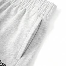 Adidas 阿迪达斯 2025 新款女士休闲宽松阔腿裤，百搭运动裤 - 灰色 - 查看 5