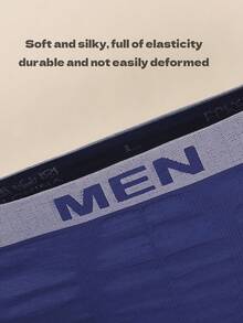 10PCS Men's Solid Color Letter Printed Stretch Boxer Briefs, Random Color, Comfortable Quick-Drying Breathable Underpants, Daily Wear Sexy Stretch Men's Underwear - 10 CÁI - Màu sắc hỗn hợp ngẫu nhiên - Xem 6