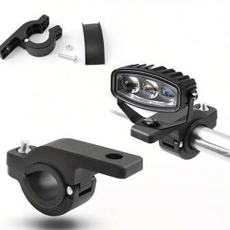 Soporte de motocicleta, abrazadera de tubo fijo, abrazadera de tubo LED, diseño ligero, instalación fácil y sin esfuerzo, estable y duradero sin deformación, adecuado para diversos escenarios de fijación