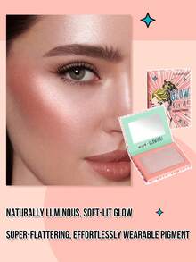 MISSLYN-GLOW 闪耀高光粉！闪亮、显色度高、丝滑配方，打造自然光泽，提亮肤色，轻盈无负担，品牌美妆，面部彩妆，适合女性和女孩，冬季必备，Y2K 风格，时尚百搭，生日礼物、情人节礼物、派对必备、新年礼物，最佳色彩，纯素且无动物实验 - 4 MIND-GLOWING! - 查看 5