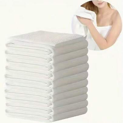 9/6/3pcs Disposable Bath Towels, Skin-Friendly & Comfortable, Thick One-Time Use Towels, Suitable For Hotel, Travel, Business Trip, Strong Water Absorption, Bath Towels For Men And Women