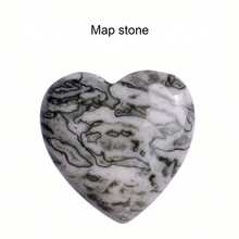 1 PCS Natural Heart-Shaped Decorative Crystal 20mm Heart-Shaped Love Stone Women's Accessories Decorative Ornaments - Bản đồ đá - Xem 1