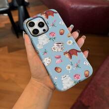 Funda de película estética de café dulce con gato lindo 2 en 1 para iPhone 16 Pro Max 16E 11 15 14 13 12 Pro Max, funda protectora de doble capa a prueba de golpes, regalo de cumpleaños para novias - Colores mixtos - Ver 5