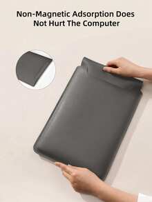 13-16 Inch Colorful PU Leather Ultrabook Protective Sleeve, Suitable For IPad, HP Surface Laptops - Dark Grey - View 4