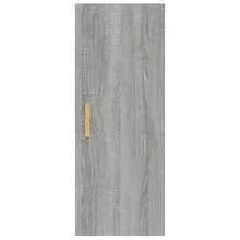 Larryhot Armario de pared madera contrachapada gris Sonoma 34,5x34x90 cm, Fácil de montar, elegante y hermoso, y conveniente para almacenar artículos, es una opción ideal para el almacenamiento y la decoración del hogar. - Gris - Ver 5
