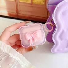 YQQ Cute  4 Clear Case Girly 3D Bow Design Soft TPU Protective Shockproof Kawaii Apple IPod 4th Generation Cover With Cleaner Kit And Keychain Girls Women2179 - BowPink - 查看 6