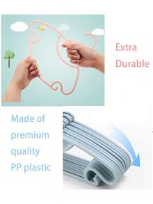 20pcs/10pcs Plastic Children's Hangers, Non- Waterproof Clothes Drying Rack, Baby Clothes Organizer - Multicolor - View 6