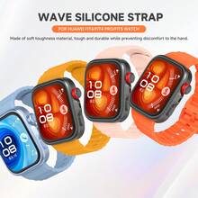 适用于华为 Watch Fit 4 Pro 4 3 的柔软运动硅胶表带，可替换表带/手链，也适用于华为 Fit 4 Fit 4pro 表带 - Fit3/4/4Pro - 查看 4