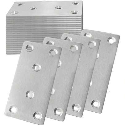 30 st förstärkningsplatta för möbler och skåp - 90° vinkelfäste för reparation och förstärkning, rostbeständigt rostfritt stål