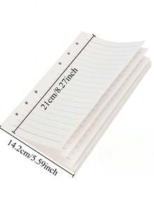40pcs/80 Pages Portable A5 Loose Leaf Paper, Refill Notebook Paper, Suitable For Notebooks, Notepads, Binders, Diaries, Essential For Study And Office