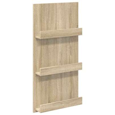 vidaXL Étagère para revistas com étagère Chêne Sonoma 51 x 11 x 102 cm