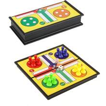 Magnetic Folding Travel Chess Set - Portable Classic Strategy Game Set, Ideal Tabletop Game For Family Gatherings, Holidays/Christmas, Chess, Magnetic Chess - Beige - View 4