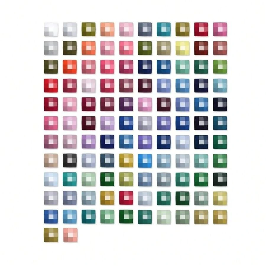 113 Colors Diamond Painting Beads 22600 Pieces 5d Square Drills Gem For Diamond Art DIY Art Accessories (Color Codes 150 To 581) - 113-colorSquareDiamonds200/Color(1) - Xem 1
