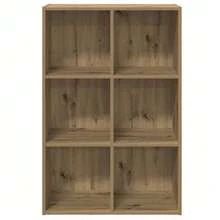 Larryhot Estantería/Aparador contrachapada roble artesanal 66x30x98 cm, Fácil de montar, elegante y hermoso, y conveniente para almacenar artículos, es una opción ideal para el almacenamiento y la decoración del hogar. - Marrón - Ver 4