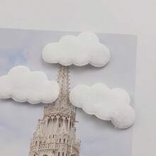 20 miếng dán hình đám mây mềm mại hai mặt, kích thước 1.65*0.91 inch, thích hợp để tự làm kẹp tóc, nơ, quần áo, mũ và giày dép - Miếng vá may vá chủ đề giả tưởng màu trắng/xanh dương, kẹp tóc thủ công. - Nhiều màu - Xem 5