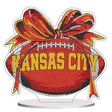 Fairyland JinWenn Decor For Home Diamonds Art Kit Decorations, Football Diamonds Painting Kit For Adult Tabletop Gift DIY 5D Diamonds Dots Kansas City Home Special Crystal Diamond 7.24x7.87 Inch - DP02559 - 查看 1
