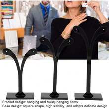 Soporte de exhibición de joyería, exhibidor de aretes de 3 piezas Soporte de perno, cuelga y aro Soporte de pendientes Organizador de almacenamiento de joyas ideal para sus,37368936 - Verde Lima - Ver 5