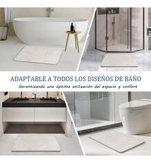Tapete De Piedra De Diatomeas Secado Ultra Rápido 60x39cm 1 Alfombra Absorbente - 1 - Ver 5