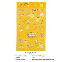 1套/1张日本卡通动漫人物贴纸，可爱贴纸，激光雕刻Gooka手部卡通贴纸，可爱漂亮，送朋友的礼物，制造惊喜，美观又实惠，新年礼物，情人节礼物，复活节礼物（随机款式） - 彩色 - 查看 8