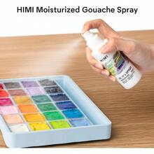 Gouache Wetting Spray 200ml 6.76 Oz Moisturizing Palette Spray For Gouache Paint Reactivates Dry Pigments Professional Art Supplies And Gift For Artists And Hobbyists - 杏色 - 查看 3