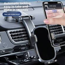 Dudukan Ponsel Mobil yang Dapat Diatur, Pemasangan Vertikal dan Horizontal, Dudukan Stabil di Dasbor, Cocok untuk Semua Smartphone, Termasuk Bantalan Tambahan - Hitam - View 6
