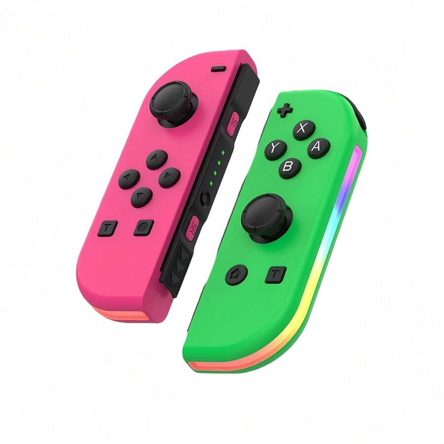 Joycons L/R para Nintendo para Controles de Switch, Reemplazo para Controles de Switch, Joycons para Nintendo para Controles de Switch, Vibración Dual/Control de Monitor/Función de Compartir/Despertar/Sin NFC