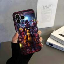 Nueva funda de teléfono de juego de película FNAF compatible con  17 15 16 13 Pro Max 14 12 11 Xr X 8 7 6 Plus, funda trasera de lujo, funda compatible con  17 pro max, funda de  17 pro, funda de  17, funda de  16 pro max - Negro3 - Ver 9