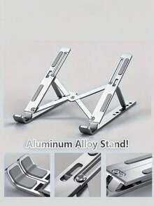 Foldable Laptop Stand, Adjustable Laptop Riser, Portable Laptop Holder, Multi-Angle Laptop Stand, Desktop Stand, Cooling Laptop Stand, Sturdy And Durable, Travel Essential, Suitable For Tablets, Laptops And Smartphones, Office Electronics