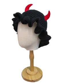 1顶男女通用手工针织趣味动物镂空毛线帽，适合旅行、休闲、派对、街头穿着 - 彩色 - 查看 6