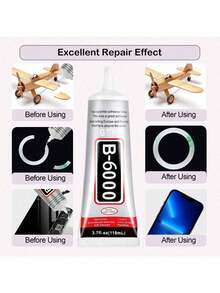 B6000 Handmade Crystal Glue, 25/50/110ml Transparent B-6000 Super Jewelry Glue, Transparent Industrial Adhesive Suitable For Fabric, Phone Repair, Jewelry Making, Crystal Stone Setting, Nail Art, Stone, Wood, Glass, Etc. - B6000 - View 3