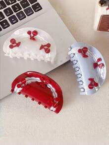 1pc Women's Cute Cartoon Pig Hair Clip, Dual-Sided Sweet Pink Girly Hairpin, Versatile Hair Accessory Women Claw Clip Fashion Hair Accessories Elegant Hair Claw - Multicolor - View 7